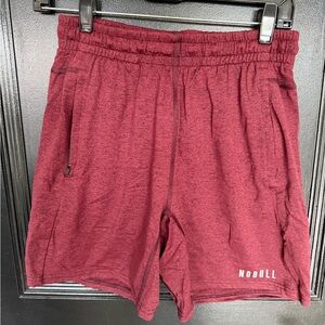 NOBULL Training Shorts Men’s Medium Red 7in Inseam